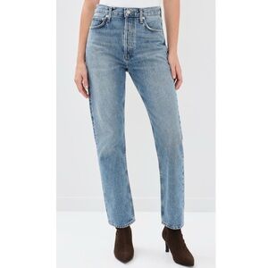 Agolde Pinch Waist High Rise Straight Jeans - Size 25.